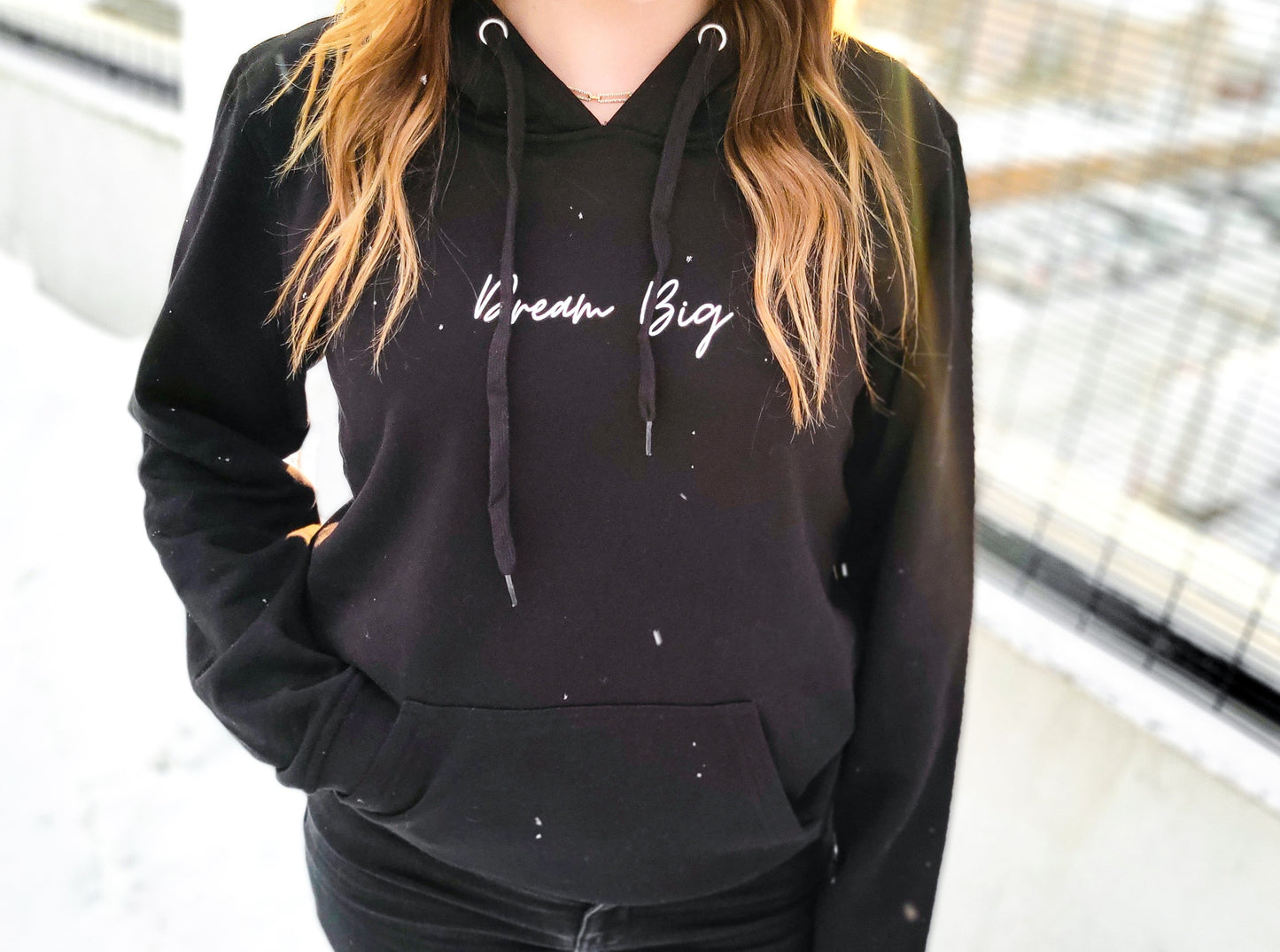 Dream Big Hoodie in Black